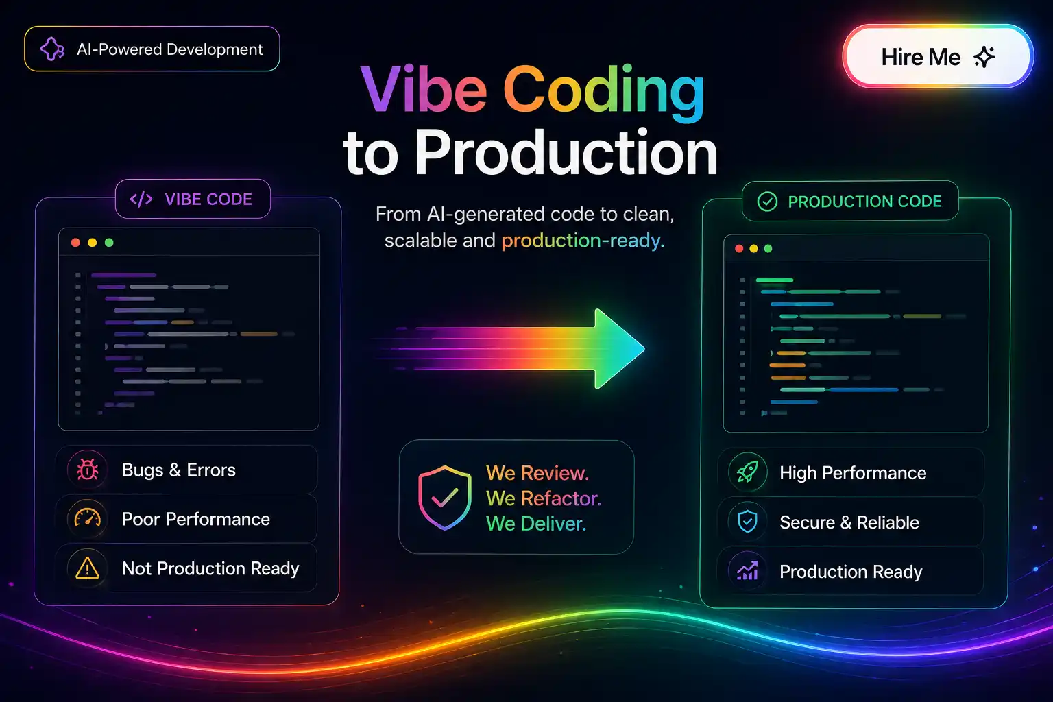 How to Take a Vibe Coded App to Production: The Engineering Checklist